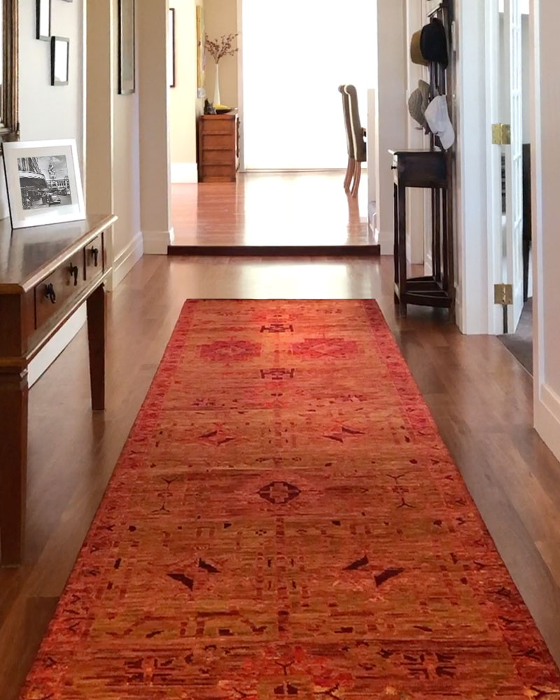 Murcia Light Brown Hallway Carpet Runners