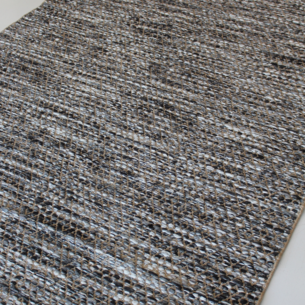 Charcoal texture rug