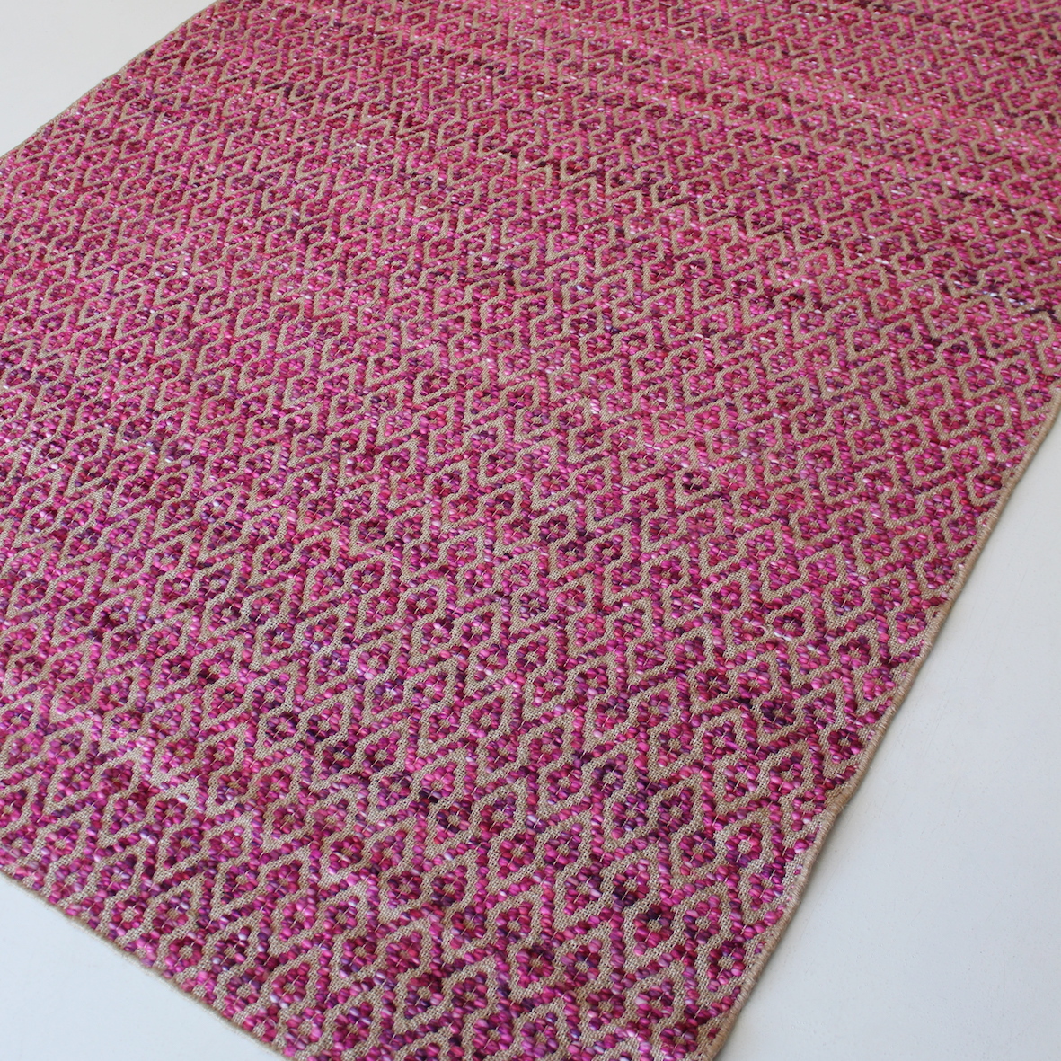 Pink texture rug