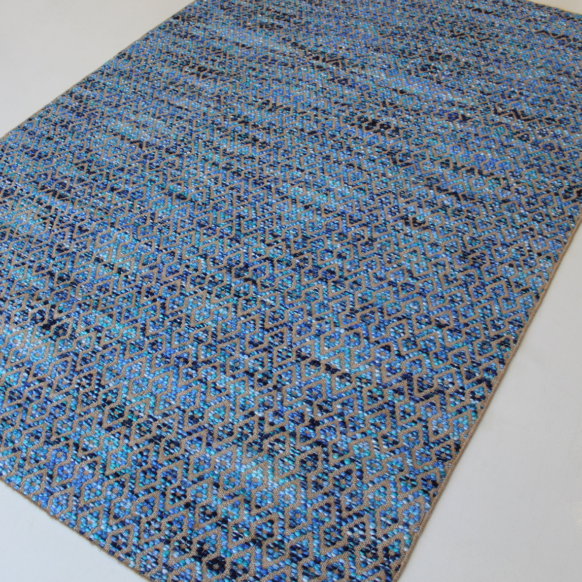 Blue texture rug