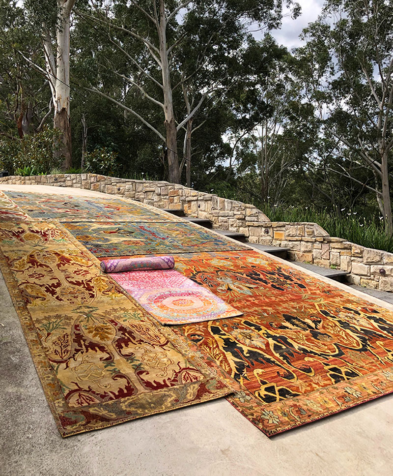 Low pile, multi coloured, traditional, wool rugs