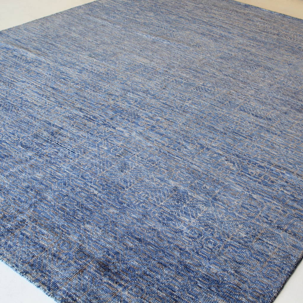 Traditional blue rug