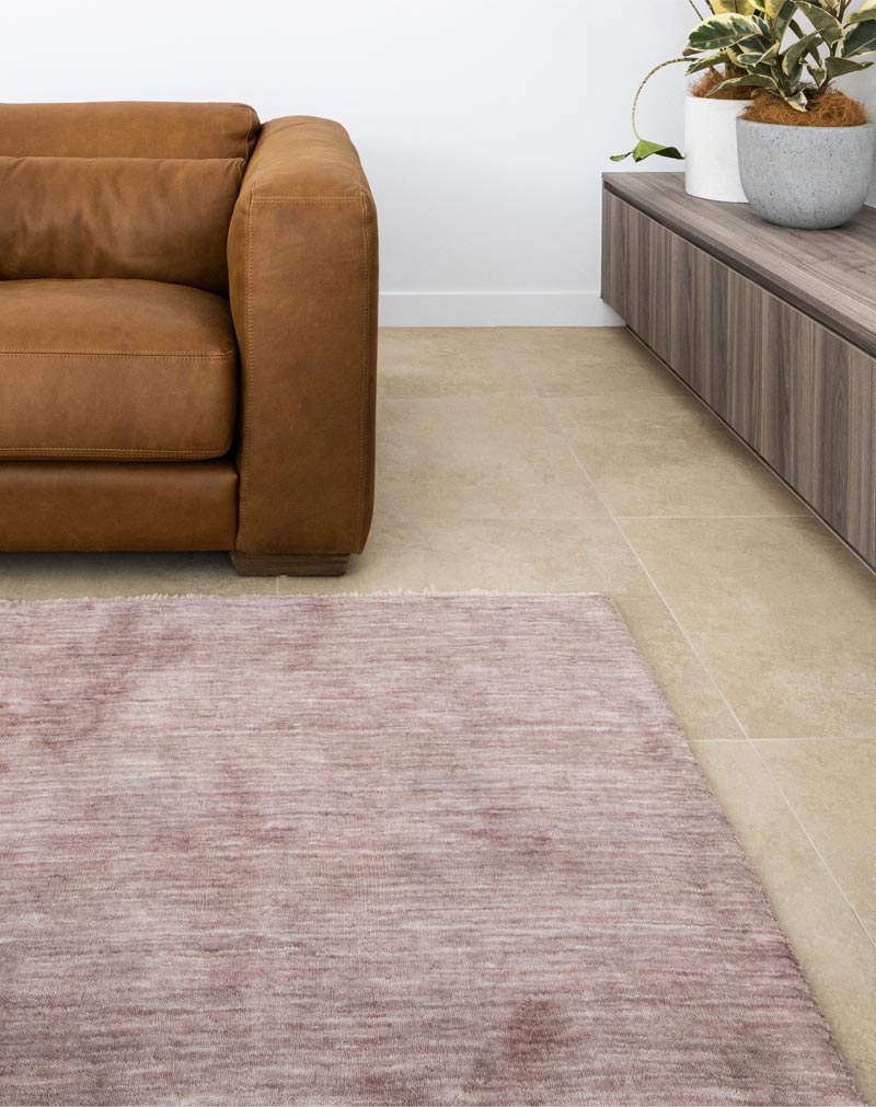 Wool, abrash, soft pink, musk rug