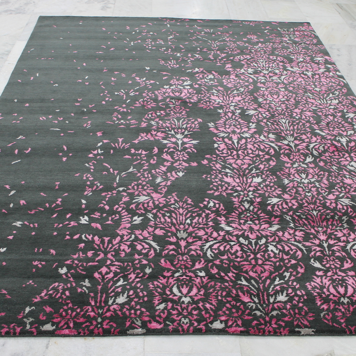 Traditional pink rug