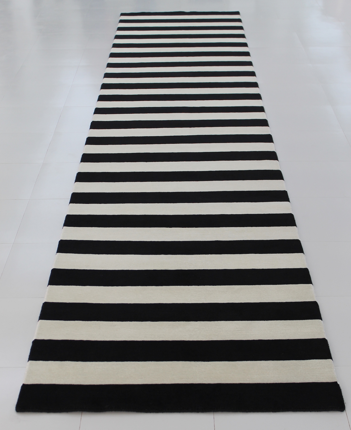 Striped Hall runner rug