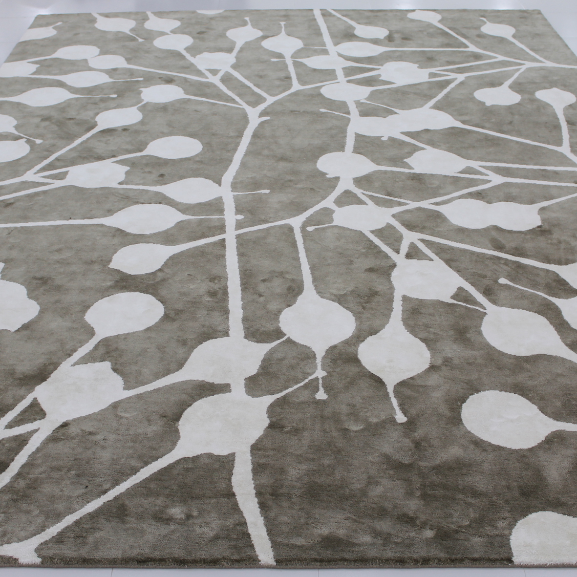 Modern botanical rug