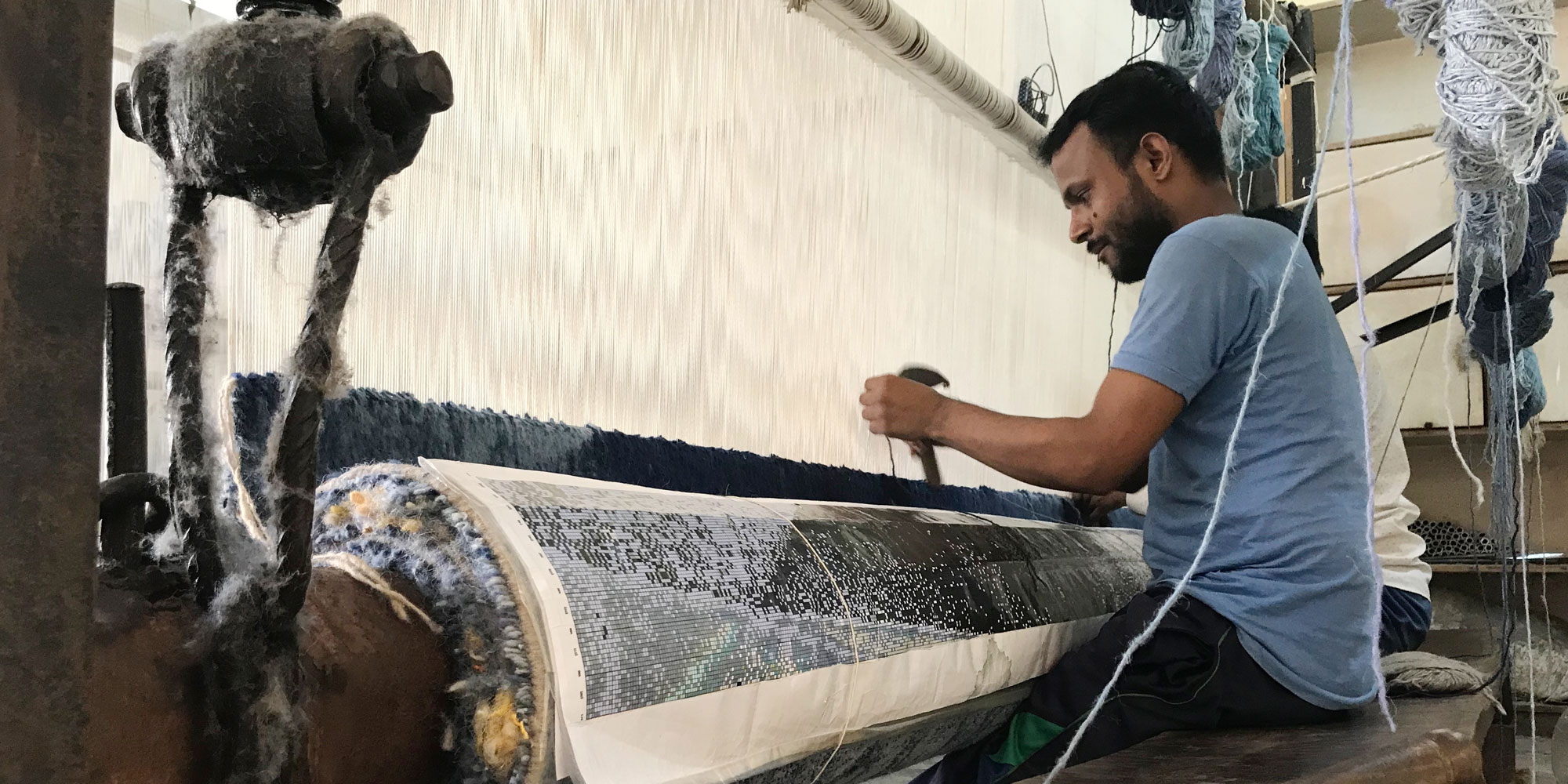 History of rug making in India.