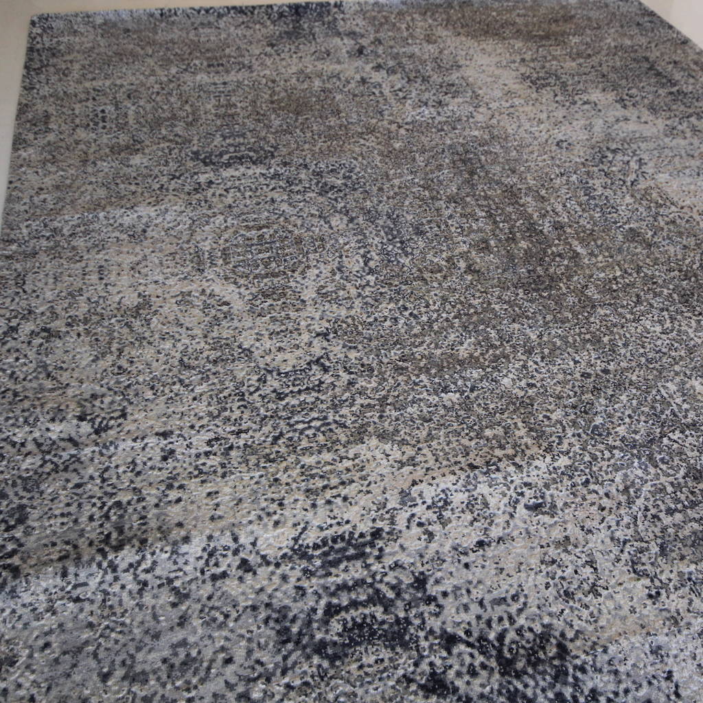 Abstract grey rug