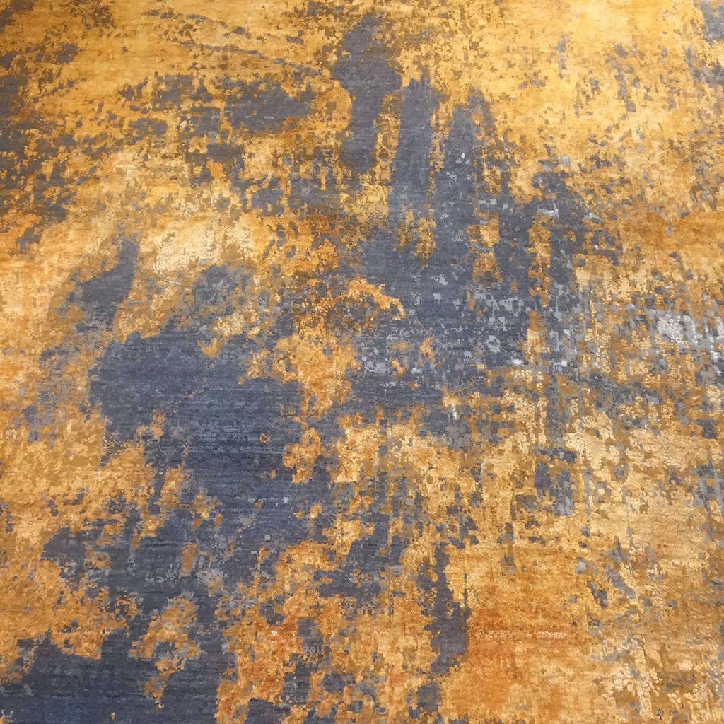Orange modern rug