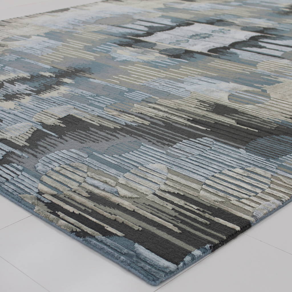 abstract steel rug