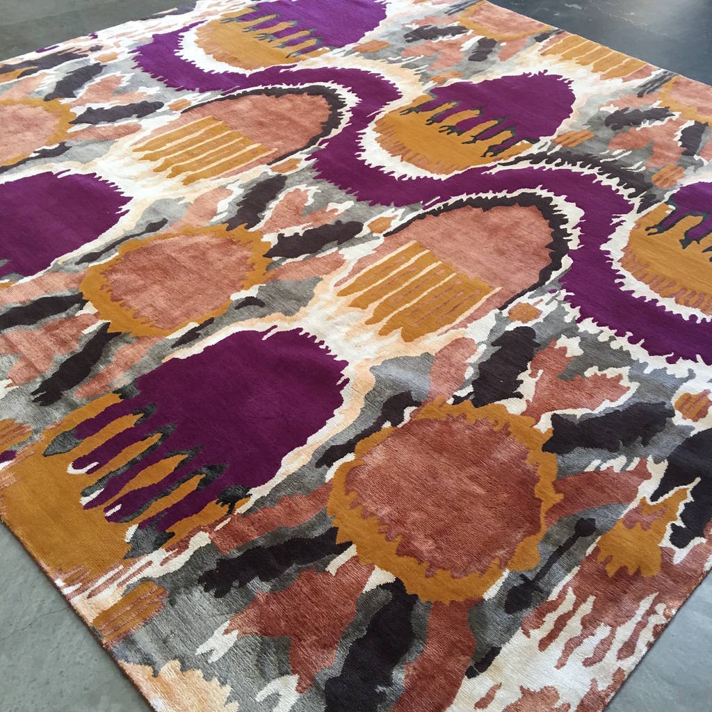 Magenta custom rug