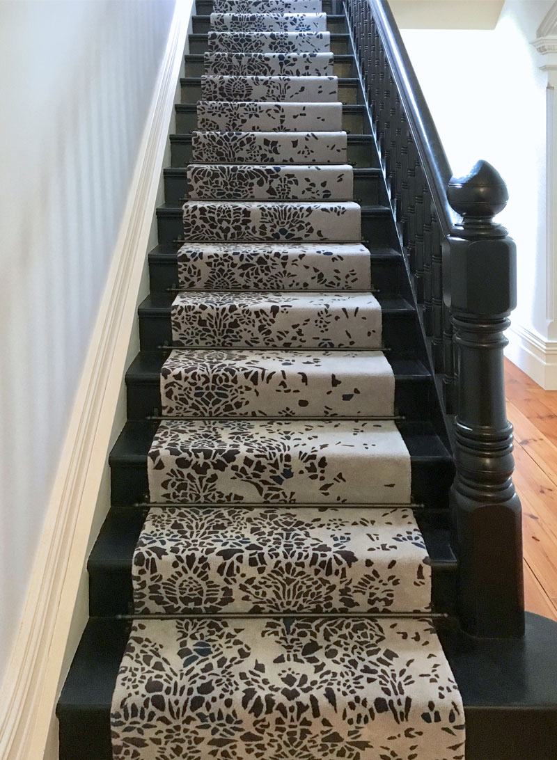 Stair runner, tufted, wool custom rug