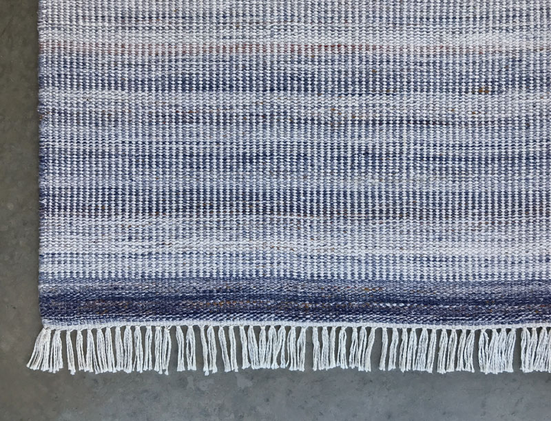 Sky Blue and White outdoor rug