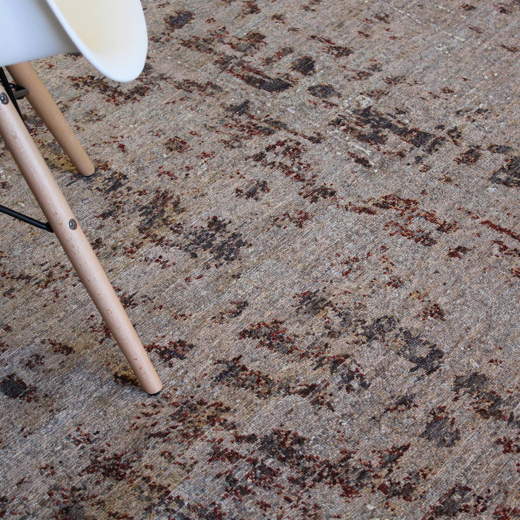 Modern brown rug